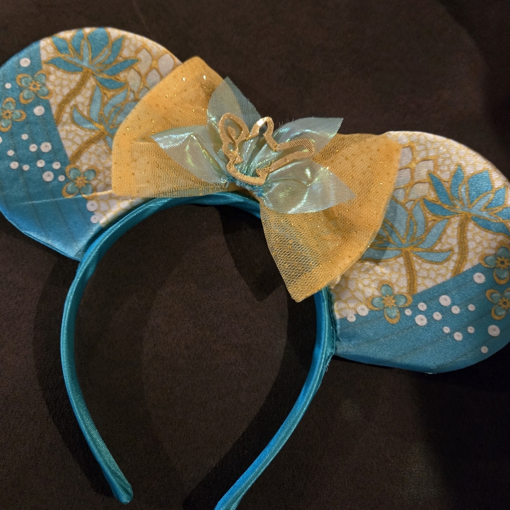 Disney Teal and Gold Princess Mouse Ear Headband